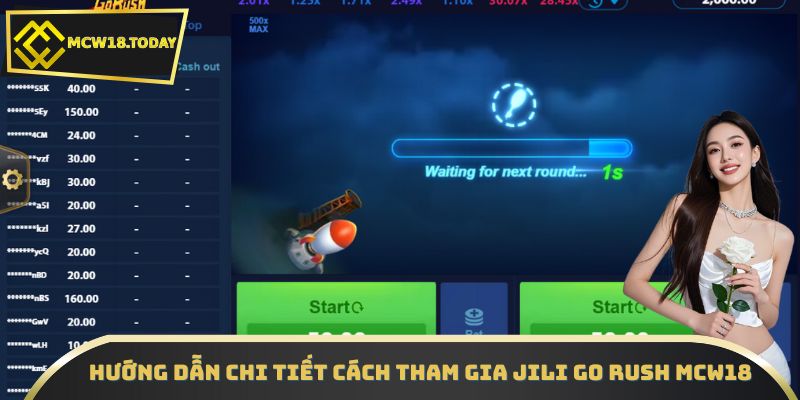 Hướng dẫn chi tiết cách tham gia JILI Go Rush MCW18