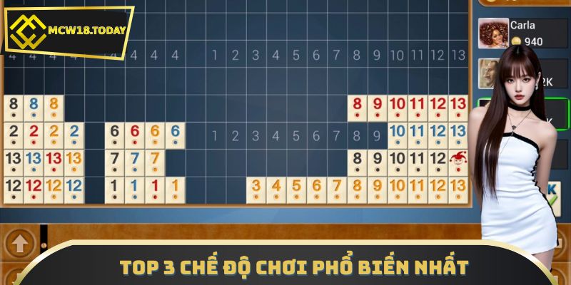 Top 3 chế độ chơi phổ biến nhất